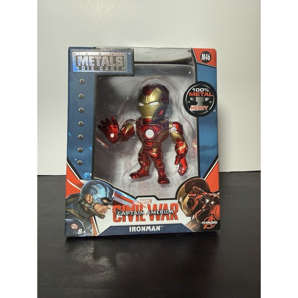 METALS, CAPTAIN AMERICA CIVIL WAR, M46, 4" IRONMAN, NIB, 2016